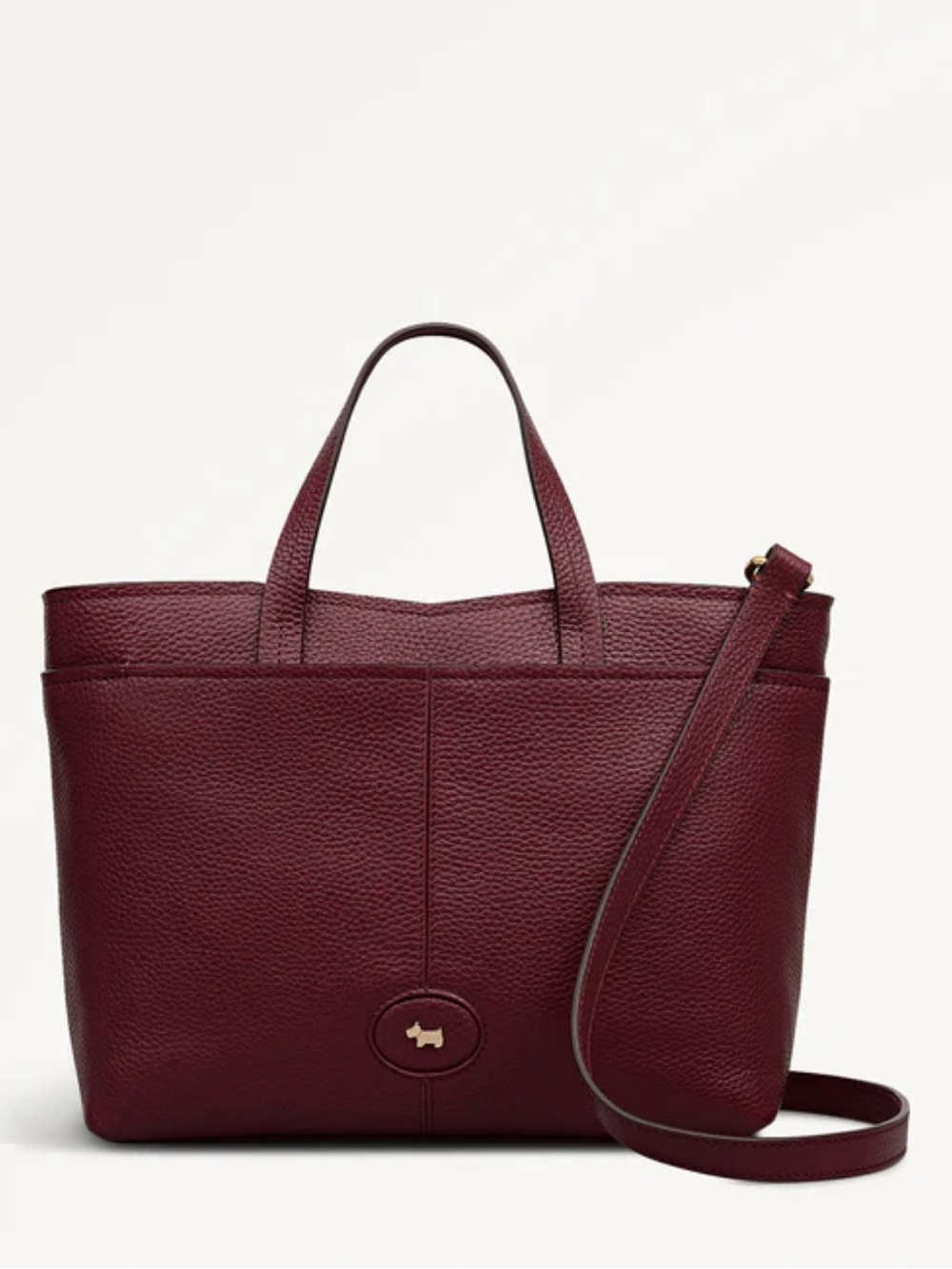 NWT Radley London Maldon Mews Medium Ziptop Satchel Purse - Dark Cherry
